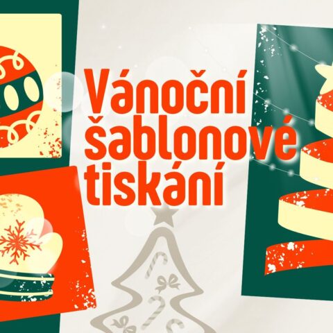 textilní dílna: Vánoční šablonové tiskání