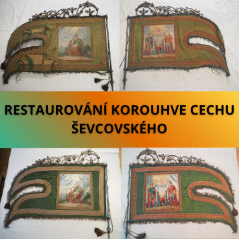 Restaurování korouhve cechu ševcovského